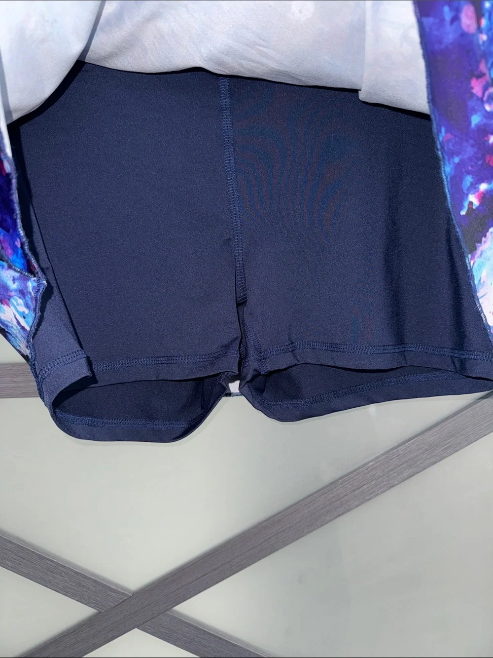 Fila Navy Multi Ruffle Swim Skort